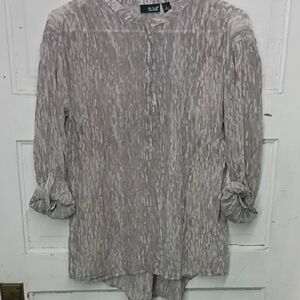 a.n.a Light Gray Women's Blouse